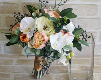Bridal Bouquets, Bridal Bouquet, Wedding Bouquets, Wedding Flowers, Artificial Wedding Bouquet, Bridal Flowers, Silk Flower Bouquet, Flowers
