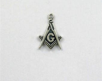 Sterling Silver Masonic Symbol Charm