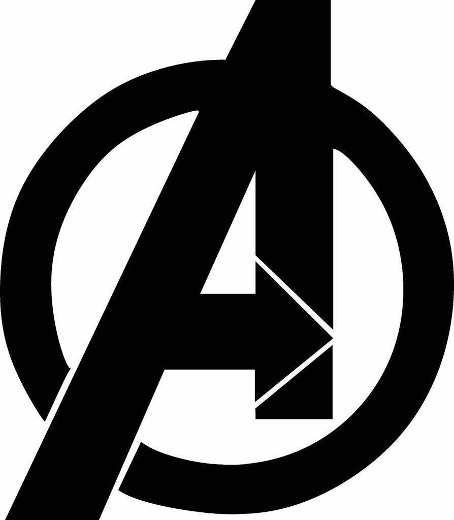 Avengers Symbol Graphgan for Crocheting Graph Super Hero Logo