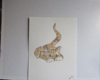 Daisy Original watercolor 9 x 12