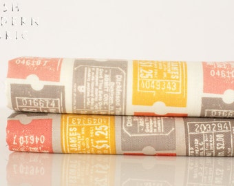 Half Yard Bundle 2wenty Thr3e Tickets, 2 pieces, Eric and Julie Comstock, Cosmo Cricket, Moda Fabrics, 100% Cotton Fabric, Twenty Three, 23
