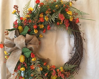 Summer Wreath - Spring Door Wreaths - Spring Wreath for Front Door - Spring Wreath - Summer Wreath for Front Door - Front Door Wreath -Door
