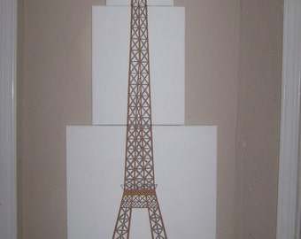 Eiffel Tower Acrylic Painting 3 1/2 Feet tall