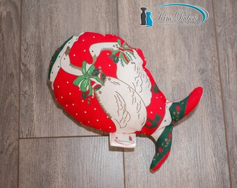 Fish shaped dog toy