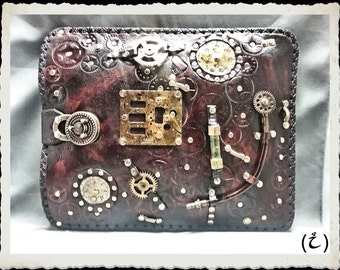 Steampunk en cuir Etui - Ipad - Netbook