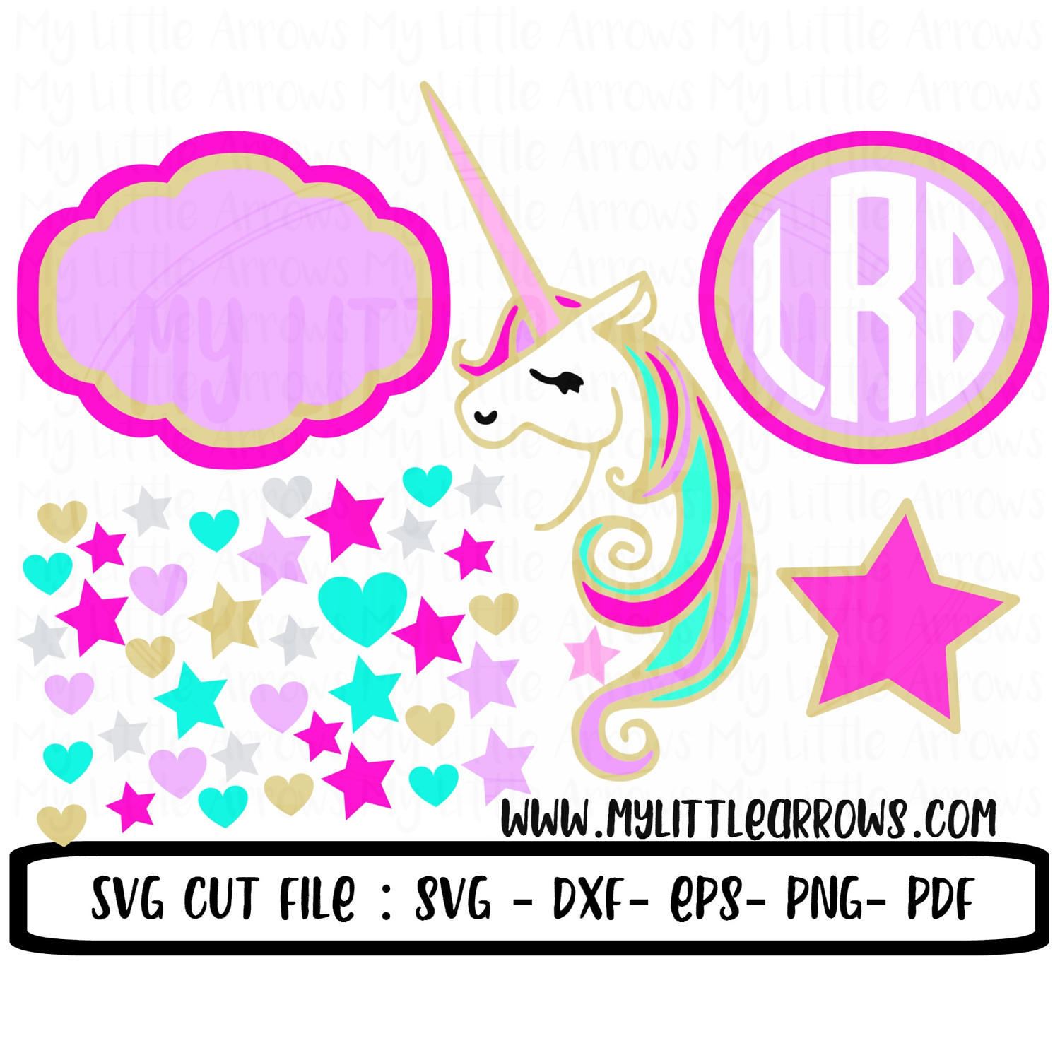 Download Unicorn svg unicorn monogram svg unicorn party shirt