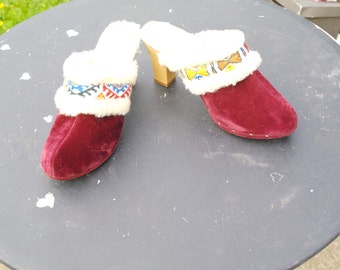 Vintage 60 shoes thickets velvet