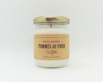 Apples in the oven - handcrafted scented soy wax candle