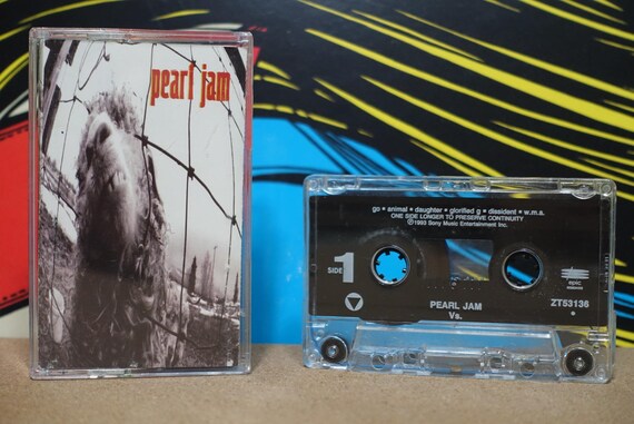 Vs by Pearl Jam Vintage Cassette Tape