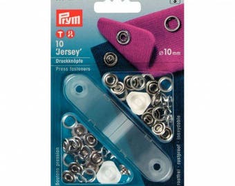 10 claw silver jersey rings 10 mm Prym snap buttons