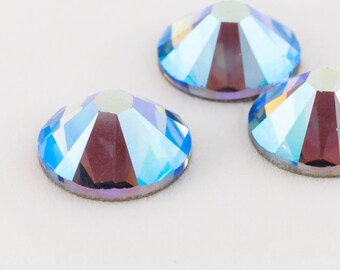 Swarovski 2088 Light Sapphire AB Flatback Rhinestone (5ss, 7ss, 9ss, 12ss, 16ss, 30ss, 34ss)