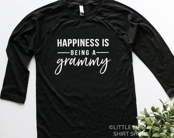 Happiness is Being a Grammy © | Grammy Shirt | Shirt for Grammy | Women's T Shirt | Trendy Tees | Gift for Grammy | Grammy Gift