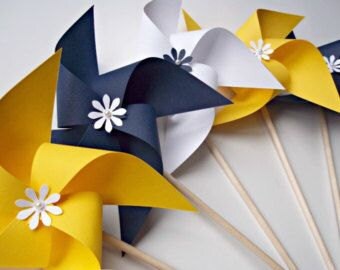Paper Pinwheels Wedding Pinwheel XL Size Pinwheel Custom Paper Pinwheels Custom Wedding Pinwheels Twirling Pinwheels Spinning Pinwheels