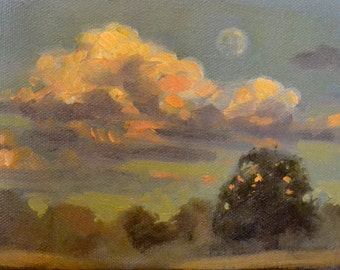 5" x 7" original oil painting landscape