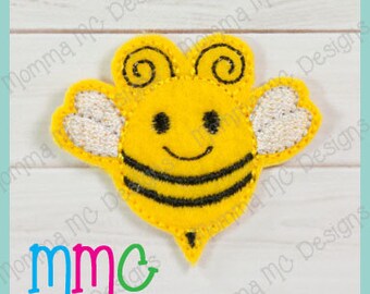 Bumble Bee Felt Feltie Embroidery Design