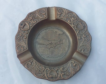Virginia Souvenir Metal Trinket Ash Tray