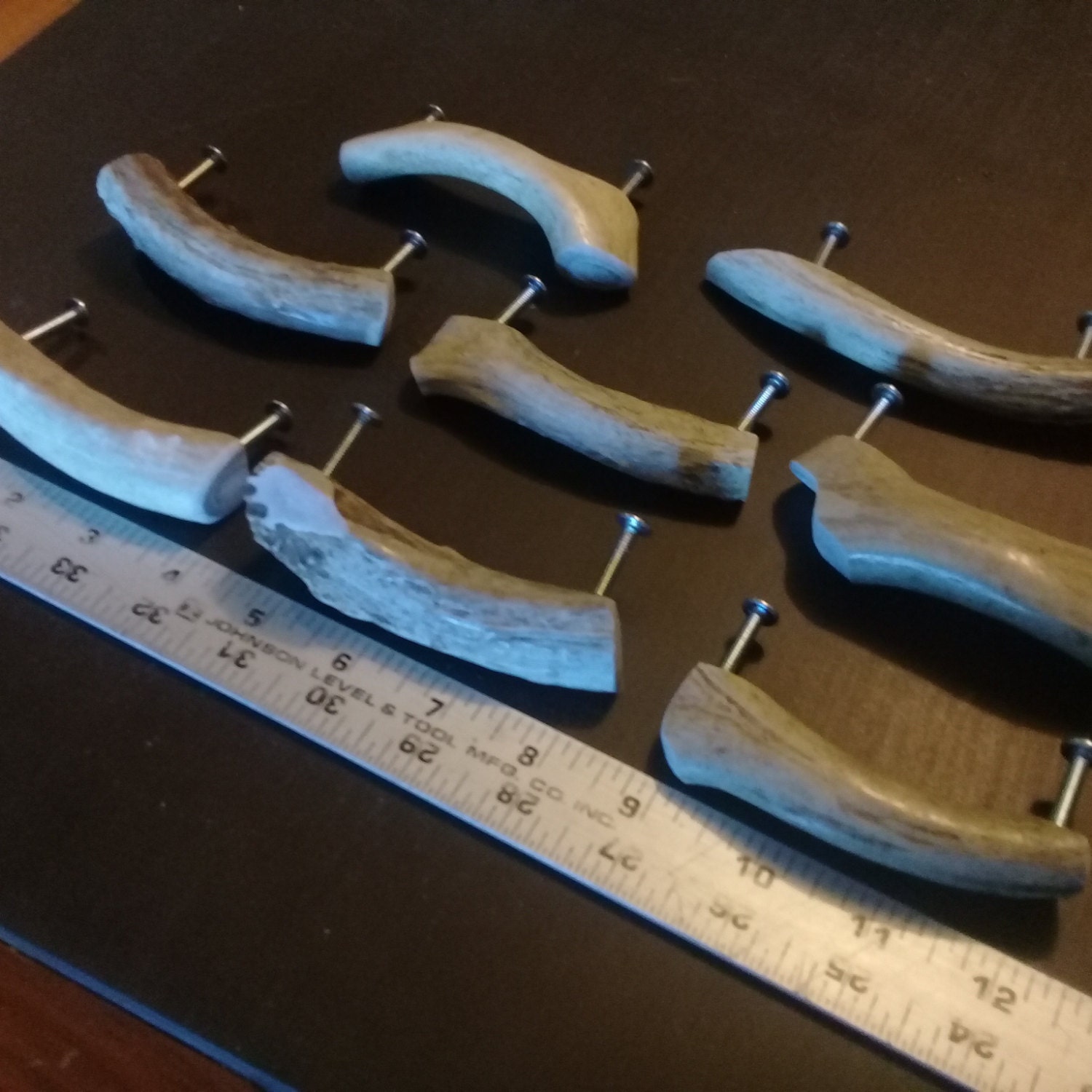 Medium deer antler Pulls / handles (3" centers on mounting