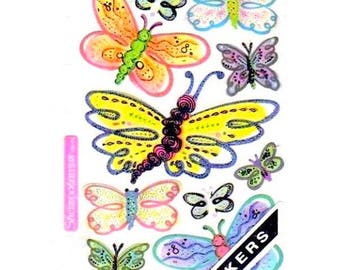 Stickers Sticko EK Success 17 x 10 cm creative cardmaking scrapbooking vellum butterflies