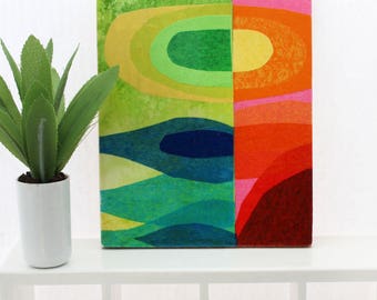 Original Miniature Artwork for the Modern Home - The Sunflower