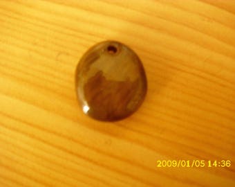 Pendant Tiger eye 2 by 2 cm x 2.4 cm