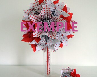 Origami wedding bouquet
