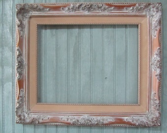 SHABBY CHIC FRAME, vintage picture frame,large frame,Gallery Frame,white Frame, Open frame, Wedding Frame,ornate frame