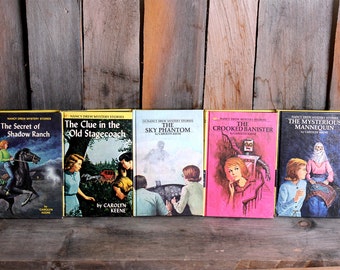 Vintage Lot Nancy Drew Mystery Books Carolyn Keene Hardback