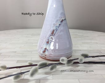 Vase, Flower Vase, Bud Vase, Pottery, Wheel Thrown Pottery, Handmade, Functional, One of a Kind, Ceramics, Pottery Vase, Pottery Bud Vase