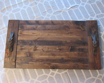 Dark Wooden Tray