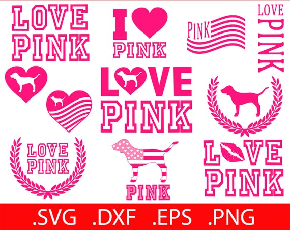 Download Bundle Love Pink SVG File Love Pink Clip Art Love Pink