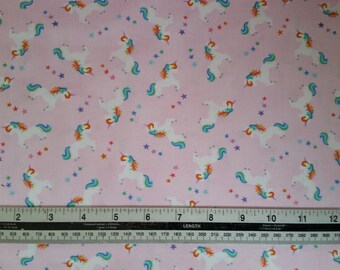 Pink Unicorn Stars- Timeless Treasures Quality Cotton