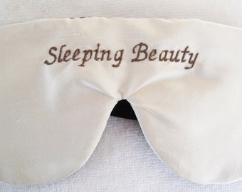 Luxury Silk Personalized Sleep Mask Eye Mask Fully Adjustable