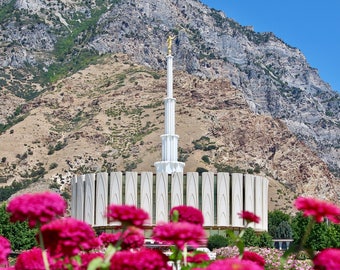 Photo LDS Provo Temple Summertime