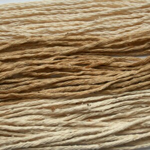 Undyed natural silk threads