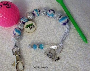 Golf Stroke Counter with Handmade Beads