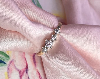 Diamond cluster ring, Forever One Diamond Gold ring, 9ct or 18ct solid Gold and Silver ring, Moissanite ring, Engagement ring.