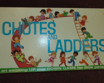Vintage 1974 Chutes and Ladders Milton Bradley Complete with Game Pieces!