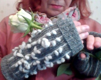 Gloves without Fingers / Mitts Transformer / Ladies' Winter Mitts