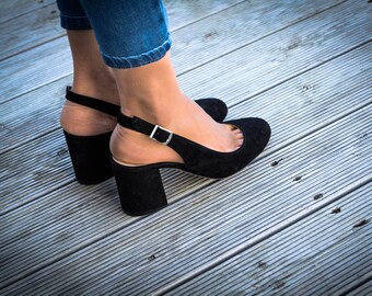 Pump shoes "Charming Charisma" ,round toe pump, heeled shoes, leather shoes, leather pumps
