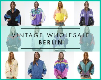 Please contact us before you order ! Vintage SHELL WINDBREAKER JACKETS, Sports, Mixed lot x 10 items, wholesale, 80s, 90s, ready for resale