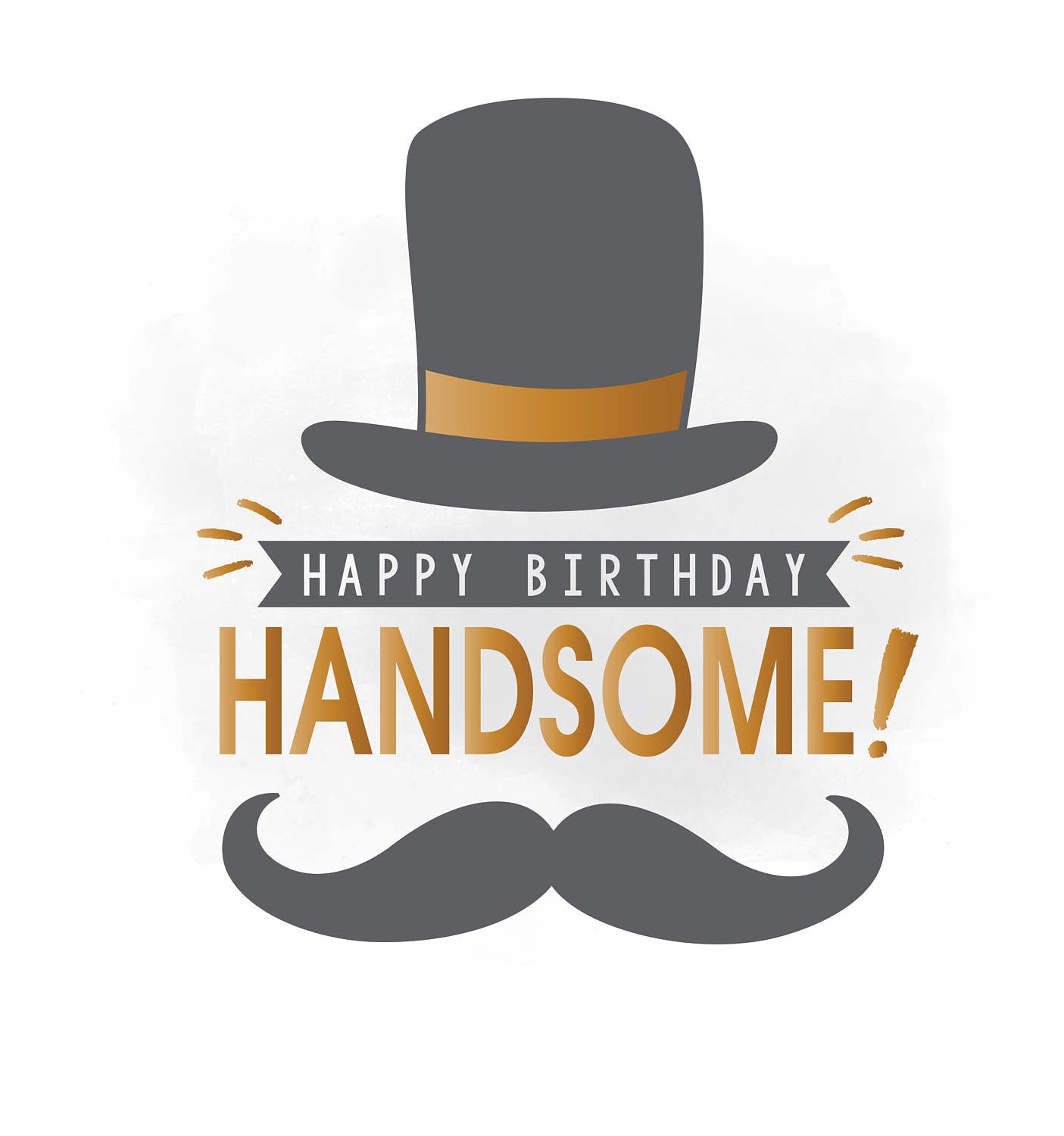 Happy Birthday Handsome SVG clipart Birthday wish Quote