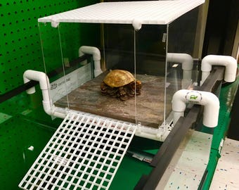 Large Turtle Tower Above Tank Acrylic Model Turtle Basking Platform Turtle Dock Basking Dock turtle tank accessory