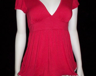Rock me top S Red Leopard Rockabilly Sale