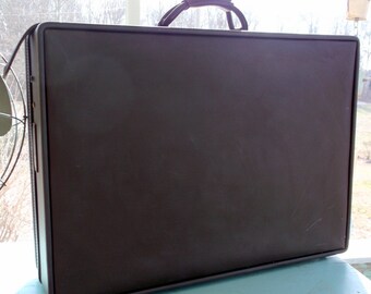 Suitcase Nice Vintage Hartmann Luggage Large Dark Brown Suitcase 24 1/2 by 18 1/2 x 7 1/2"