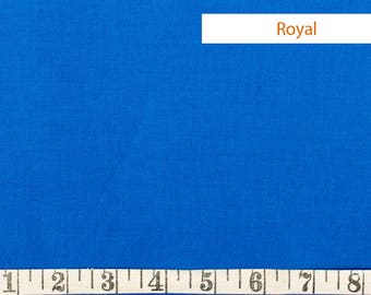 Royal kona blue cobalt cotton fabric by the yard