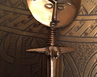Ashanti Asante Akua ba West African Alva Museum Replica Icon Brooch