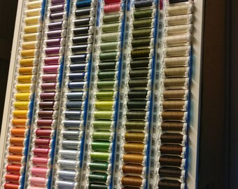 Shades of Dark Colours Universal 100% Polyester Thread 100 metres (109 yds) Amann Mettler Seralon 4th