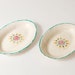 Two porcelain oval plates, handmade (No.N-pl-3)