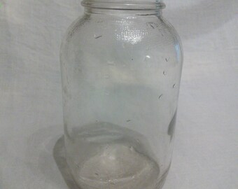 Vintage clear glass Ball 1 1/2 quart jar 6148 A8