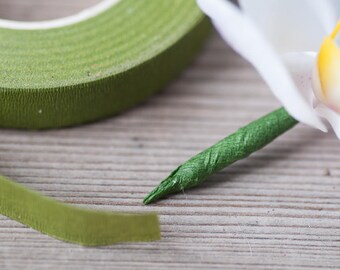 Green Florist Tape Floral Stem Tape Flower Tape Stem Wrap Tape Stretchy Tape Bouquet Corsage Supplies Boutonniere Tape Wedding Supplies